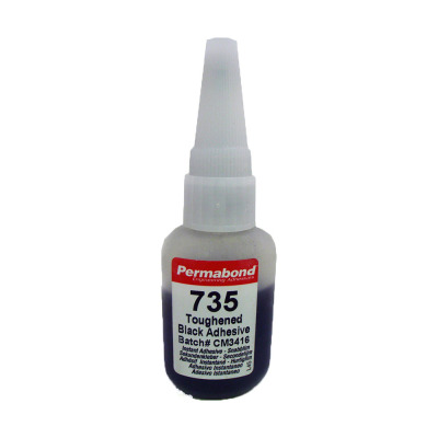 Permabond® 735 Toughened Black Superglue 20gm